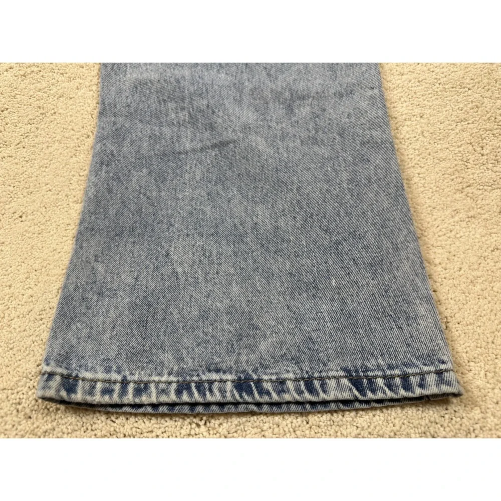 Love Soho High-Waisted Wide Leg Acid Wash Blue Jeans Women's Sz 7 (29x30) #1476
